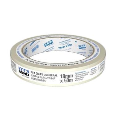 Imagem de Fita Crepe Uso Geral 18mm x 50m TEKBOND - TEK BOND