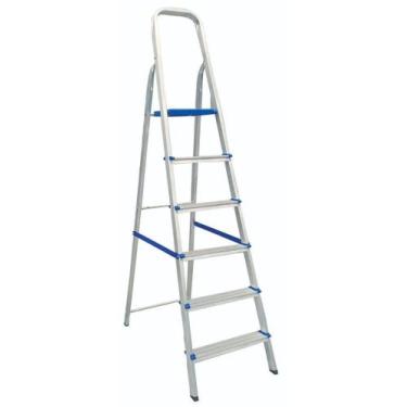 Imagem de Escada Doméstica em Alumínio com 6 Degraus REAL 006 - REAL ESCADAS