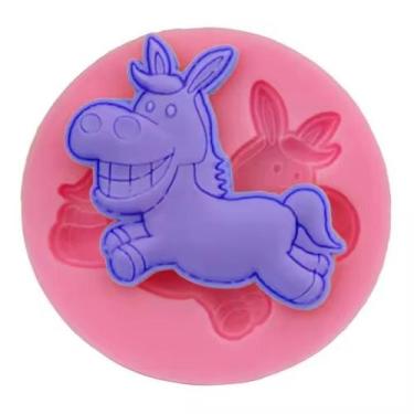 Imagem de Molde Silicone Cavalo Cavalinho Animais Fondant Biscuit Bolo - Luyke