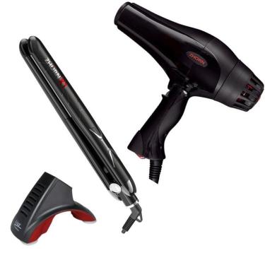 Imagem de Secador Ergo Fire 2000W 220V+ Prancha X1 250º Zhorn+ Suporte