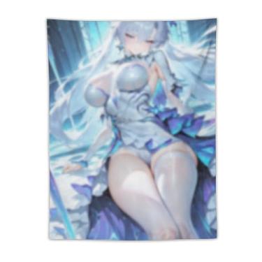 Imagem de LIEGBMEU Tapeçaria sexy sexy de anime menina 76.2 cm x 101.6 cm interior exterior parede colcha arte decoração de tapeçaria caprichosa, AF176