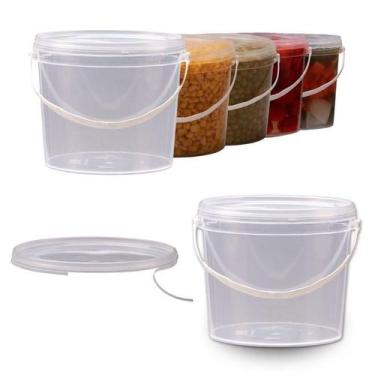 Imagem de Balde Transparente Bpa Free 5 Pçs - Nastripack
