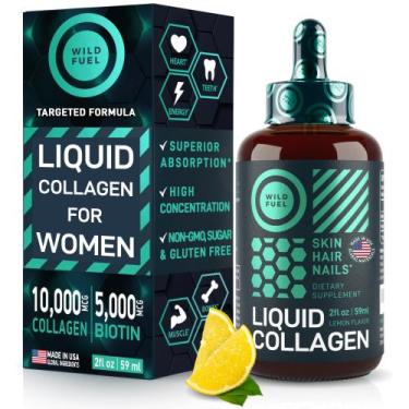Imagem de Suplementa peptídeos de colágeno líquido Wild Fuel 10.000 mcg