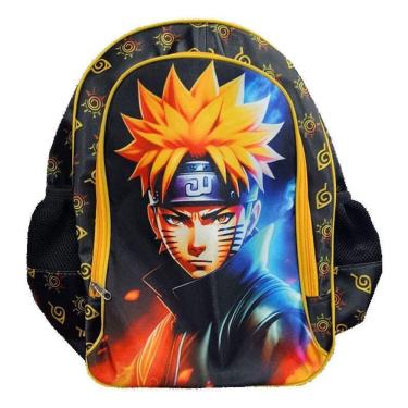 Imagem de Mochila Escolar Infantil Naruto Preto - Gv Bolsas