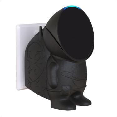 Imagem de Suporte De Tomada Parede Astronauta Alexa Echo Pop (Preto)