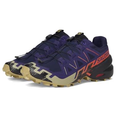 Imagem de Salomon Tênis masculino Speedcross 6, Azul marítimo/preto/tomate cereja, 44