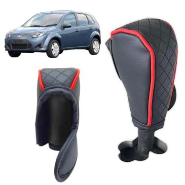 Imagem de Capa De Acabamento Manopla Bola Câmbio Manual Compatível Com Fiesta Se S Fly 2007 Á 2014