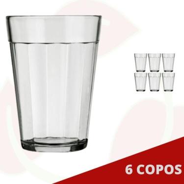 Imagem de Jogo com 6 Copos Americano 190ML Clássico Padaria Bar - NADIR FIGUEREI