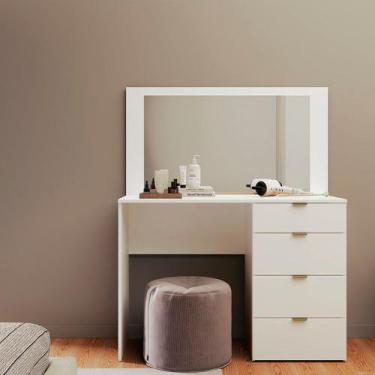 Imagem de Penteadeira 4 Gavetas e Espelho Lis - Moveis Sul