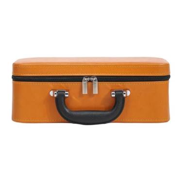 Imagem de Deevoka Caixa de joias para pulseiras, estojo de armazenamento, suporte de exibição, organizador de pulseiras para lojas de varejo, Laranja 30.5x11.5x15cm