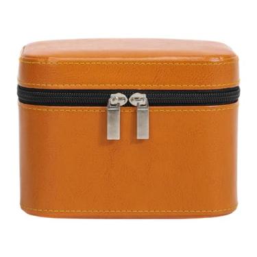 Imagem de Deevoka Caixa de joias para pulseiras, estojo de armazenamento, suporte de exibição, organizador de pulseiras para lojas de varejo, Laranja 16x12x11cm