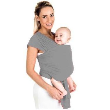 Imagem de Baby Sling Mamãe Canguru Malha 100% Algodão Wrap Sling - Bella Sorocab