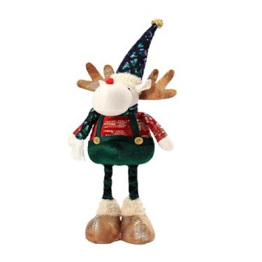 Imagem de Esquirla Enfeite de Natal de alce, decoração, estatueta de Natal, alegria sazonal, decoração de Natal, boneca de rena para estante, loja de presentes para