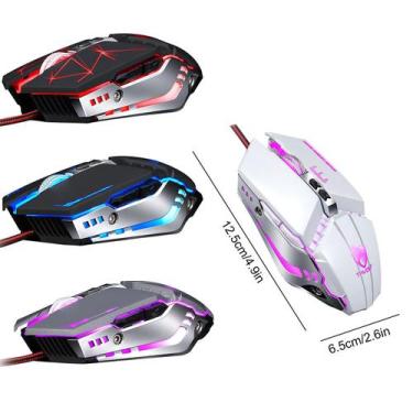 Imagem de Wolf Wired Mouse Mecânico Jogo Computador Eletrônico Corrida Cavalo Ma