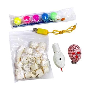 Imagem de menolana Brinquedo de com controle remoto faça você mesmo, brinquedo de para gato, presente de brincadeira, movimento rápido, recarregável por USB, Cascavel