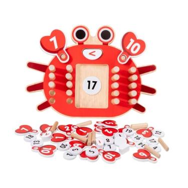 Imagem de menolana Brinquedo educativo para crianças de 3, 4 e 5 anos, jogo de matemática, tabuleiro de madeira, ferramenta de ensino doméstico, jogo de contagem,