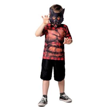Imagem de Fantasia de Halloween Infantil Menino Lobisomem C/ Máscara - Fantasias