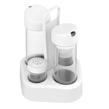 Imagem de Conjunto Galheteiro 4x1 Porta Azeite Vinagre Saleiro Paliteiro (Branco)