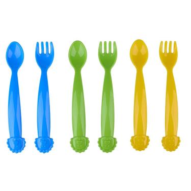 Imagem de Kit com 6 Talheres Coloridos Menino LP House