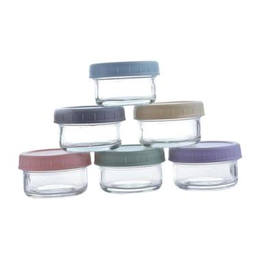 Imagem de Ｂｅｓｇａ Conjunto de 6 Potes de Vidro Transparente, Recipientes Multiuso para Armazenamento de Alimentos para Molhos de Salada, Molhos E Receitas Caseiras