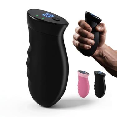 Imagem de Hiyoga Treinador de força de aderência digital, fortalecedor de garra de mão de 0 a 199 kg com tela em tempo real (sem som), 2 modos: teste e vibração inteligente, fortalecedor ergonômico de mão e