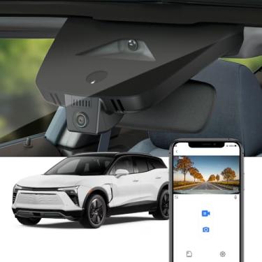 Imagem de Fitcamx Câmera veicular 4K adequada para Chevy Blazer EV 2025 2026 (HD2-D1350) LT RS SS, aparência de fábrica OEM, vídeo UHD 2160P, WiFi e aplicativo integrados, gravação em loop, sensor G, Plug
