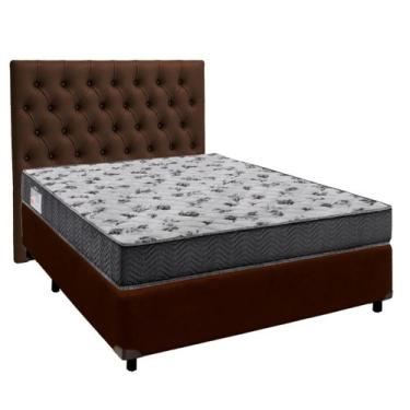 Imagem de Kit Cabeceira + Cama Box + Colchão Casal D33 Iso100 Ortobom