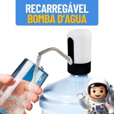 Imagem de Bomba Elétrica Para Galão de Água Recarregável  Dispenser Automático B