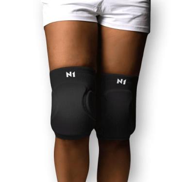 Imagem de Joelheira de Vôlei Profissional Proteção Flyer II Preto N1 Sport, Pret