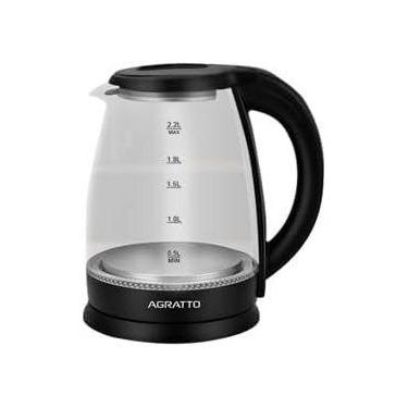 Imagem de Chaleira Elétrica Aroma ACEV01I Preto,Vidro 2,2L 220V, 110V Agratto, 1
