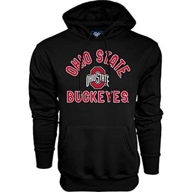 Imagem de Moletom com capuz masculino NCAA Ohio State Buckeyes da marca azul com cor secundária, Ohio State Buckeyes preto, GG (MHS_GILFORD_ALT)