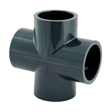Imagem de Cruzeta em PVC-U Soldável 63mm para Sistemas de Água - Aqua Plastic