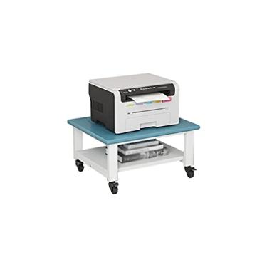 Imagem de Suporte de impressão para impressora com polias rack de armazenamento removível rack de arquivos pequena estante scanner carrinho adequado para mesa de impressora de escritório doméstico (tamanho: A