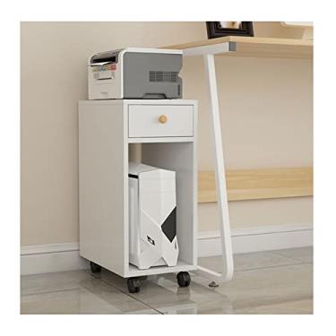 Imagem de Suporte para PC, suporte para CPU, mesa de escritório, lateral, móvel, gabinete principal, casa, estrutura principal, torre, suporte de chassi com suporte de rodas (cor: latão)