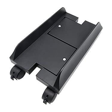 Imagem de Suporte de CPU para PC, suporte de torre de PC móvel com rodas, suporte ajustável para carrinho móvel com rodas giratórias de bloqueio, suporte preto