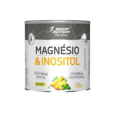 Imagem de Magnésio Inositol Sabor Abacaxi com Hortelã 210g Body Action - Bodyact