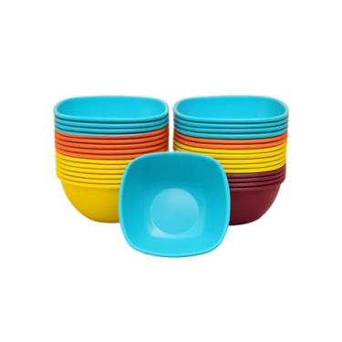 Imagem de Kit Potes 300ml Tigelas Cumbucas Bowls Plástico Sorvete Doce Salgado Bool Pote Sobremesa(30,Sortidas)