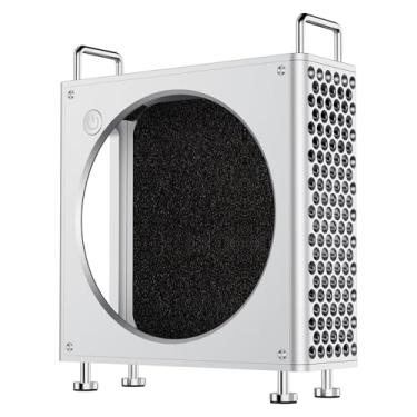 Imagem de QT01 Gabinete Case de Alumínio para Mac Mini M1 M2 M3 | Base Organizadora para Mesa | Dissipação de Calor Otimizada | Proteção e Design Elegante