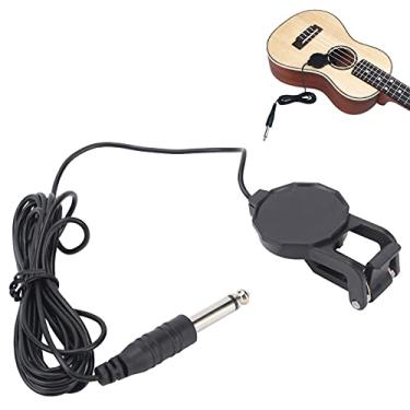 Imagem de RiToEasysports Microfone Com Clipe para Captador de Guitarra Piezo para Violino Acústico, Coleta Perfeitamente o Som de Performance, Fácil de Usar, Aplicável para Apresentações Em Sala de Aula