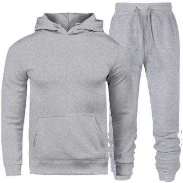 Imagem de Conjunto Blusa Moletom Canguru + Calça Moletom Masculina - Lorenzzo Lo