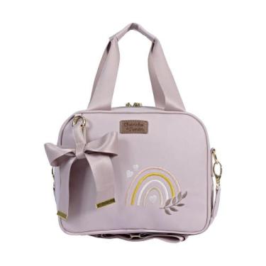 Imagem de Bolsa Maternidade Frasqueira Rose Térmica Arco Íris Rainbow - Cheirinh