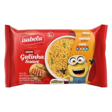 Imagem de Macarrão Instantâneo Isabela Minions Galinha Suave 75g - Zero Fritura
