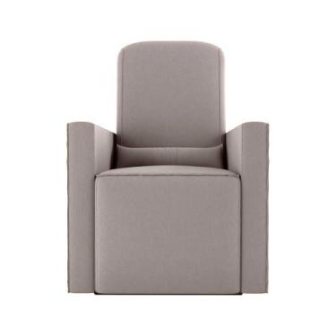 Imagem de Poltrona de Amamentação com Balaço e Puff Premium Annecy Matrix, SUEDE