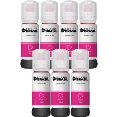Imagem de Kit 7 Tintas Para Epson L4160 L4150 T504 L6171 L6161 L6191 - Bulk Ink 