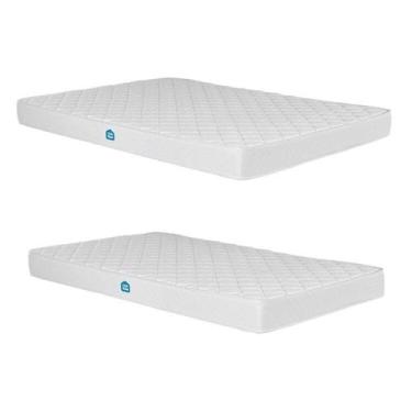 Imagem de Conjunto Colchões Casal D33 e Solteiro D23 15cm Nuvem Casatema Madeira