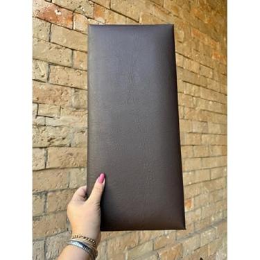 Imagem de Kit Cabeceira Modular Courino 45x20cm | Para Cama Box Solteiro, Casal, Queen e King (MARROM COURINO,9)