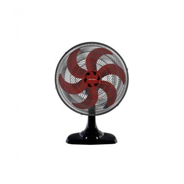 Imagem de Ventilador Osc Mesa Turbo 6 50cm 6 Pás 220V Preto Vermelho