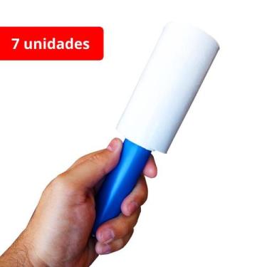 Imagem de Filme Stretch Branco com Cabo 25 Micras  7x Bobinas 10cm para Viagens,