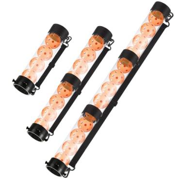 Imagem de LOLYSIC Pickleball Ball Retriever Tubo de Pickleball com 17 Bolas, Tubo de Pickleball, Tubo de Bola de Ténis com Alça de Ombro, Suporte Portátil de Bolas Pickleballs