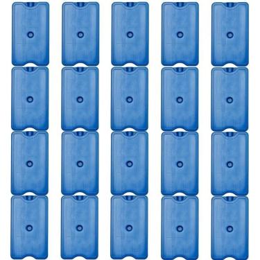 Imagem de Kit 20 Gelo Placa Reutilizável 500Ml Ideal Cooler Caixa